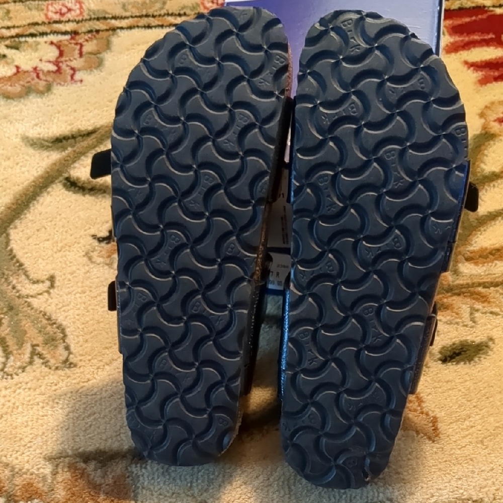 Birkenstock Salina Black Sandals with Adjustable Straps & Cork Footbed Size 37N - Picture 6 of 12